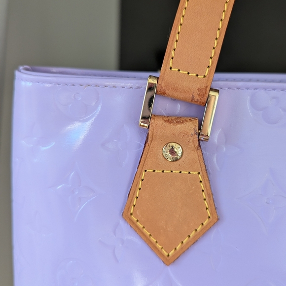 *Re-painted* lilac purple Louis Vuitton Houston vernis bag - Picture 15 of 15